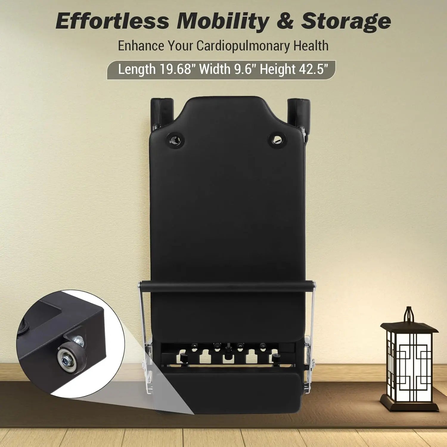 Foldable Reformer Pilates Machine, Compact Pilates Reformer Core Bed Equipment with Resistance Cords for Home Gym Workout